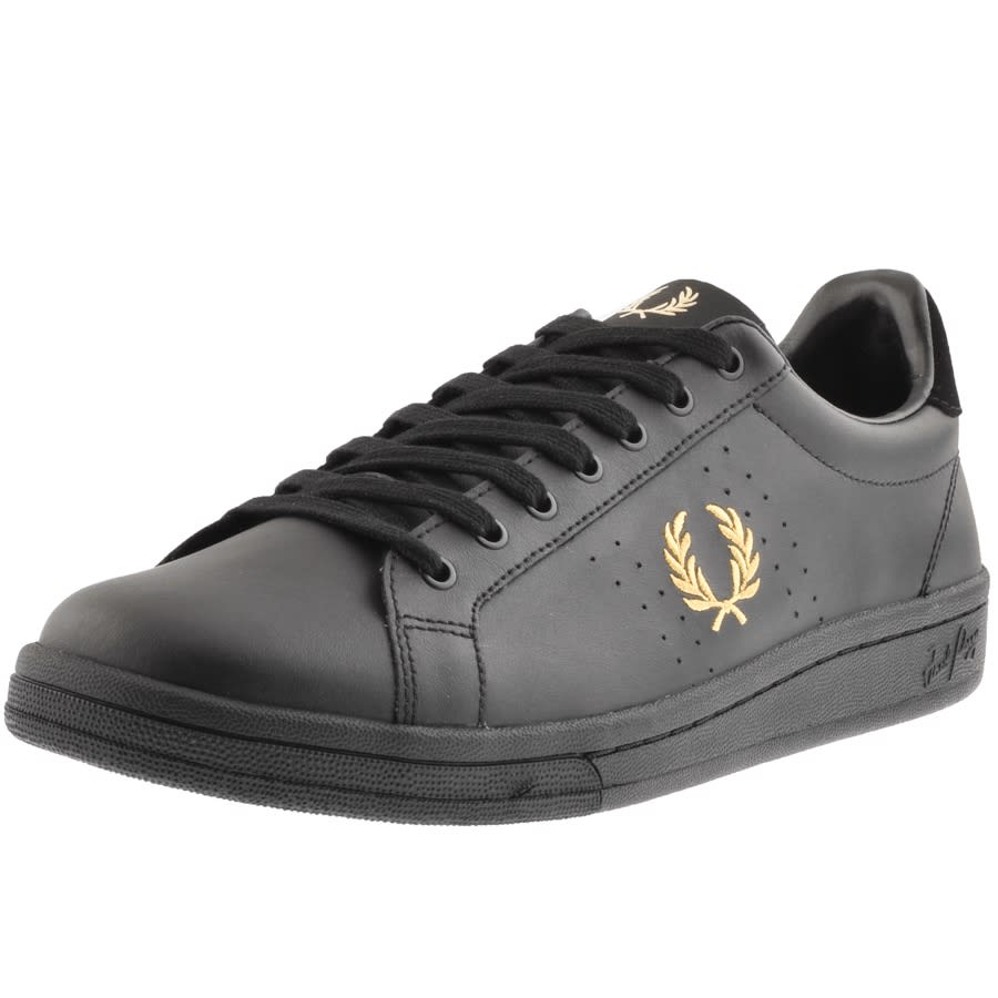 womens black fred perry trainers